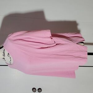Cynthia Max|Womens Pink Short Sleeve Top Soft Tencel Minimalist Classic Sz.XL